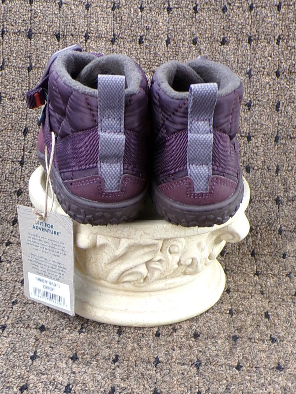 Chaco Ramble Puff Booties – Dark Plum – Big Kids Size 1.5 (EU 32.5) 🍇 NWT - Picture 4 of 7